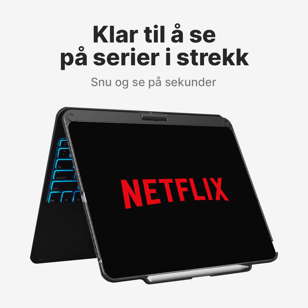Rotate Pro trådløst tastaturetui for iPad