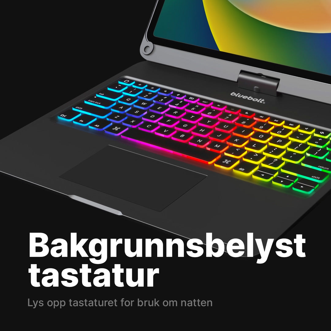 Rotate Pro trådløst tastaturetui for iPad