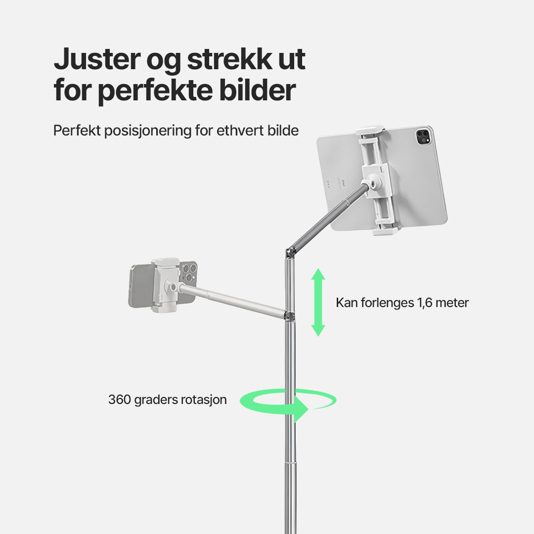 Creator Studio-stativ for telefon og nettbrett