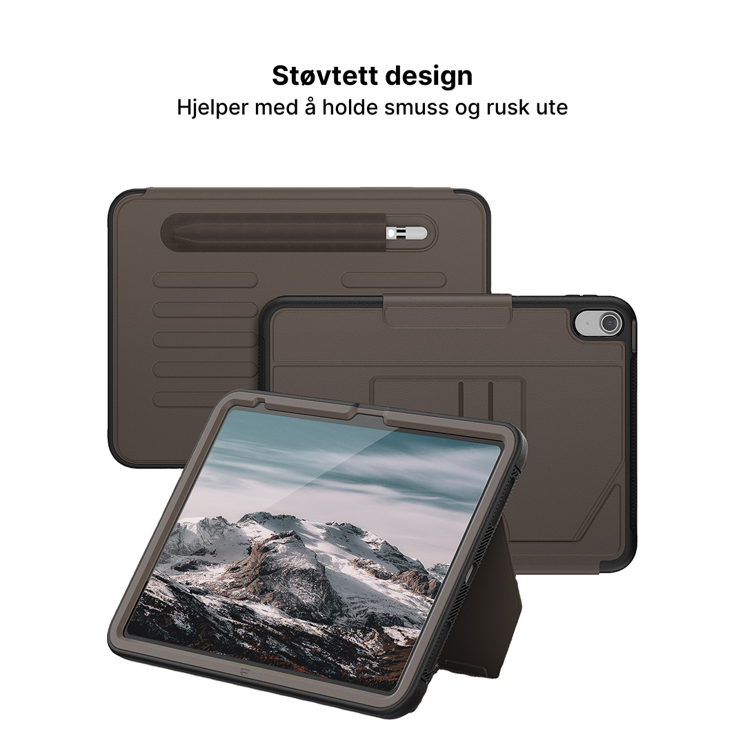 AirFlow Pro iPad-etui med justerbart kickstand og blyantholder