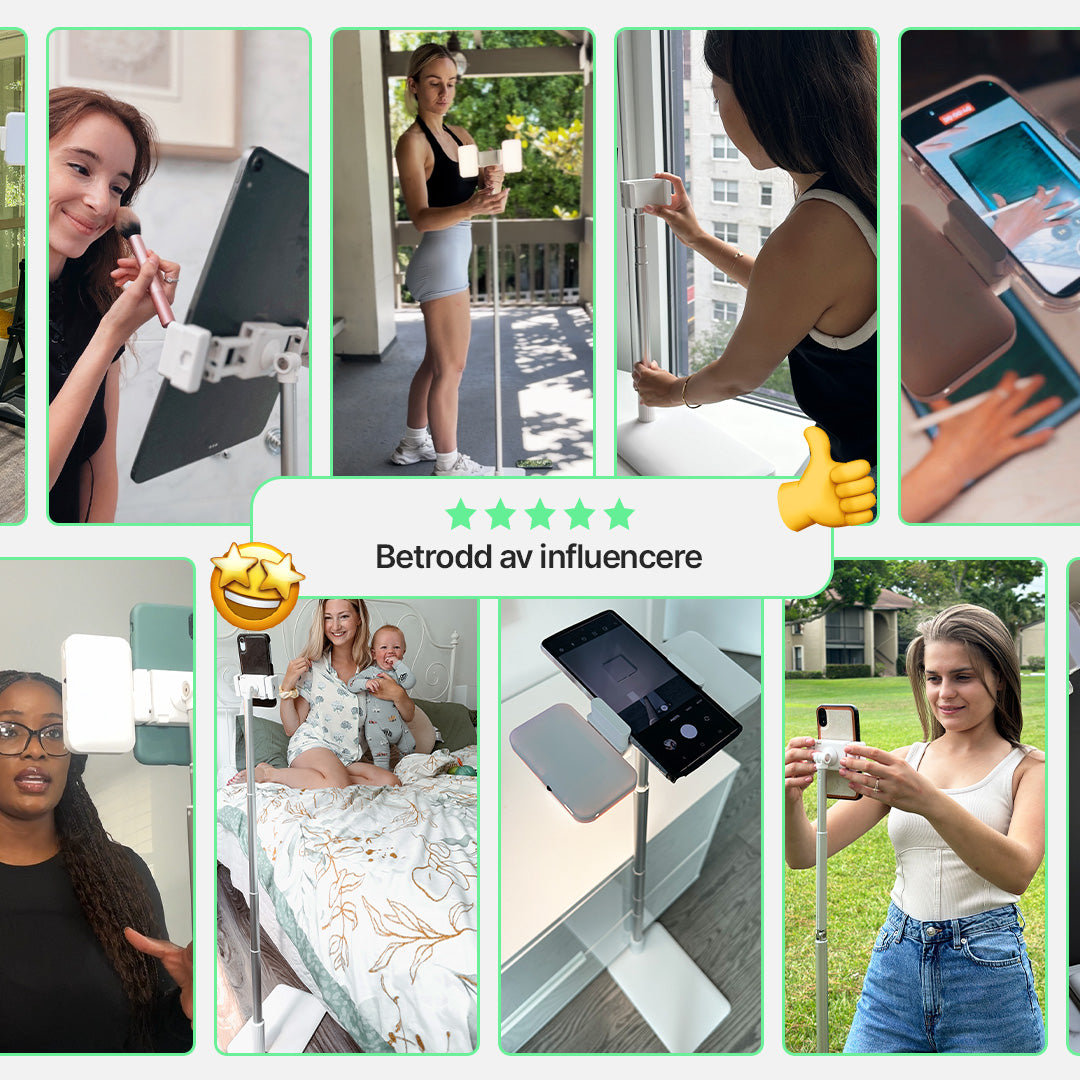 Creator Studio-stativ for telefon og nettbrett