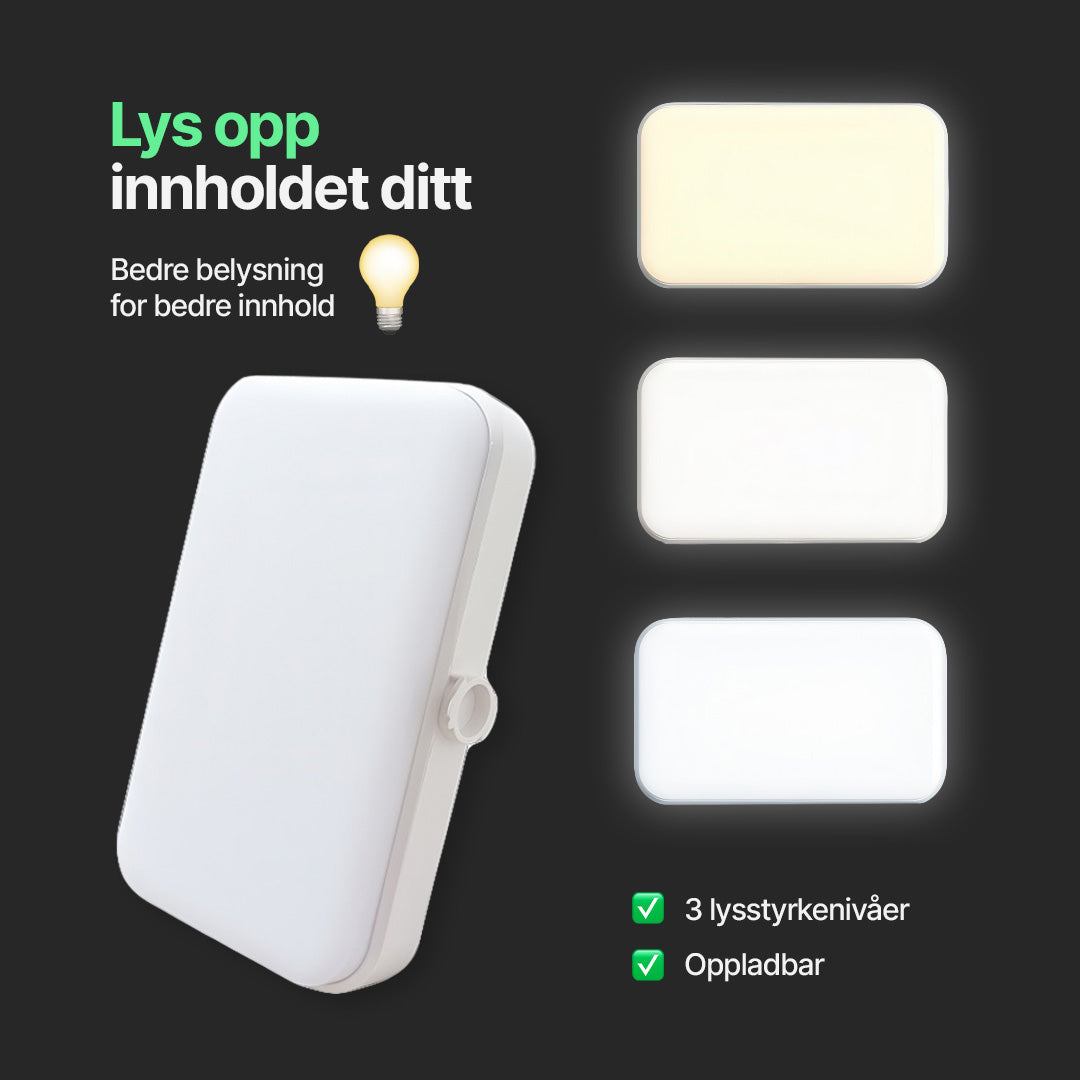 Creator Studio-stativ for telefon og nettbrett
