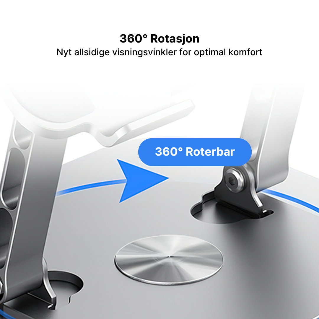 Svingbart stativ for bærbar PC 360