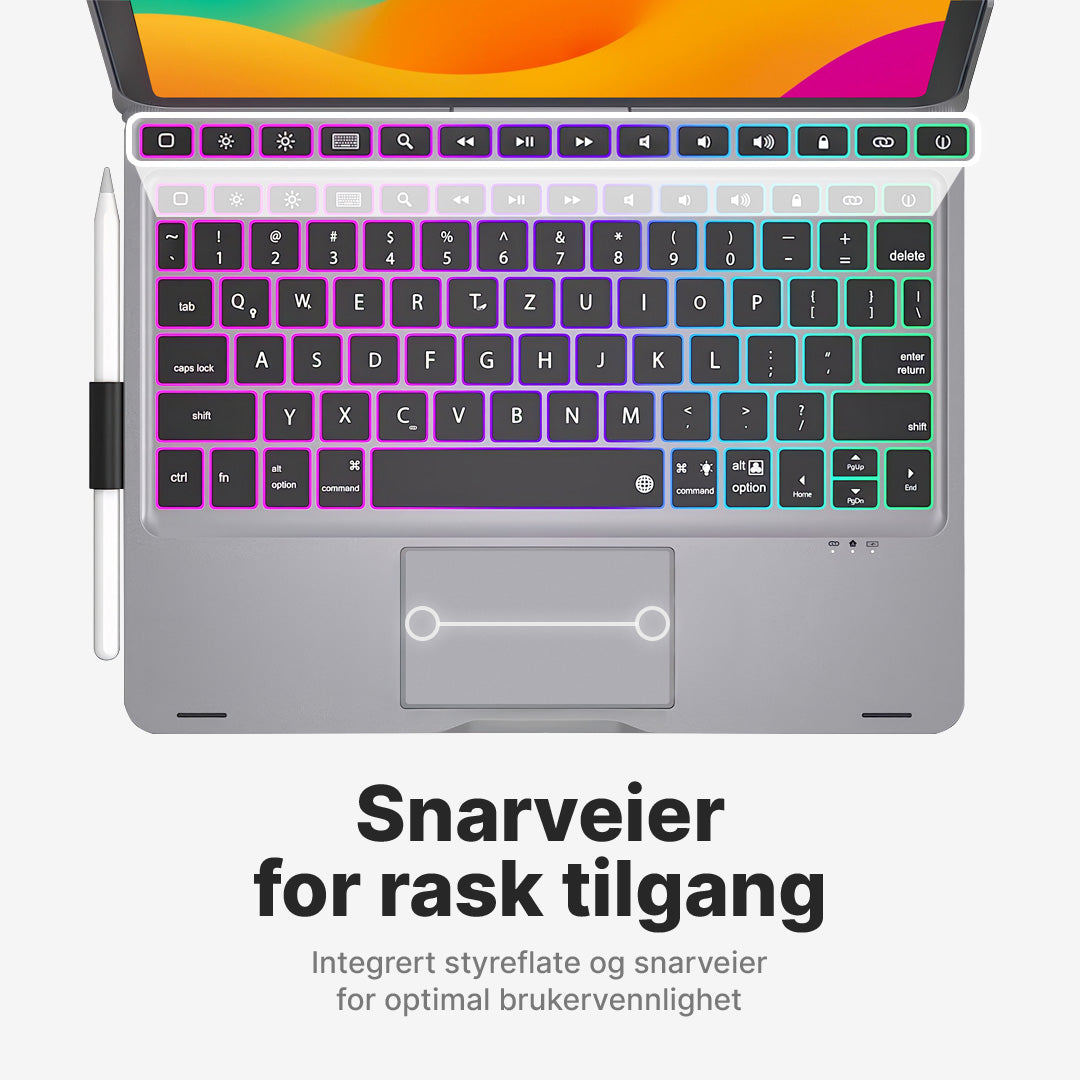 Rotate Pro trådløst tastaturetui for iPad