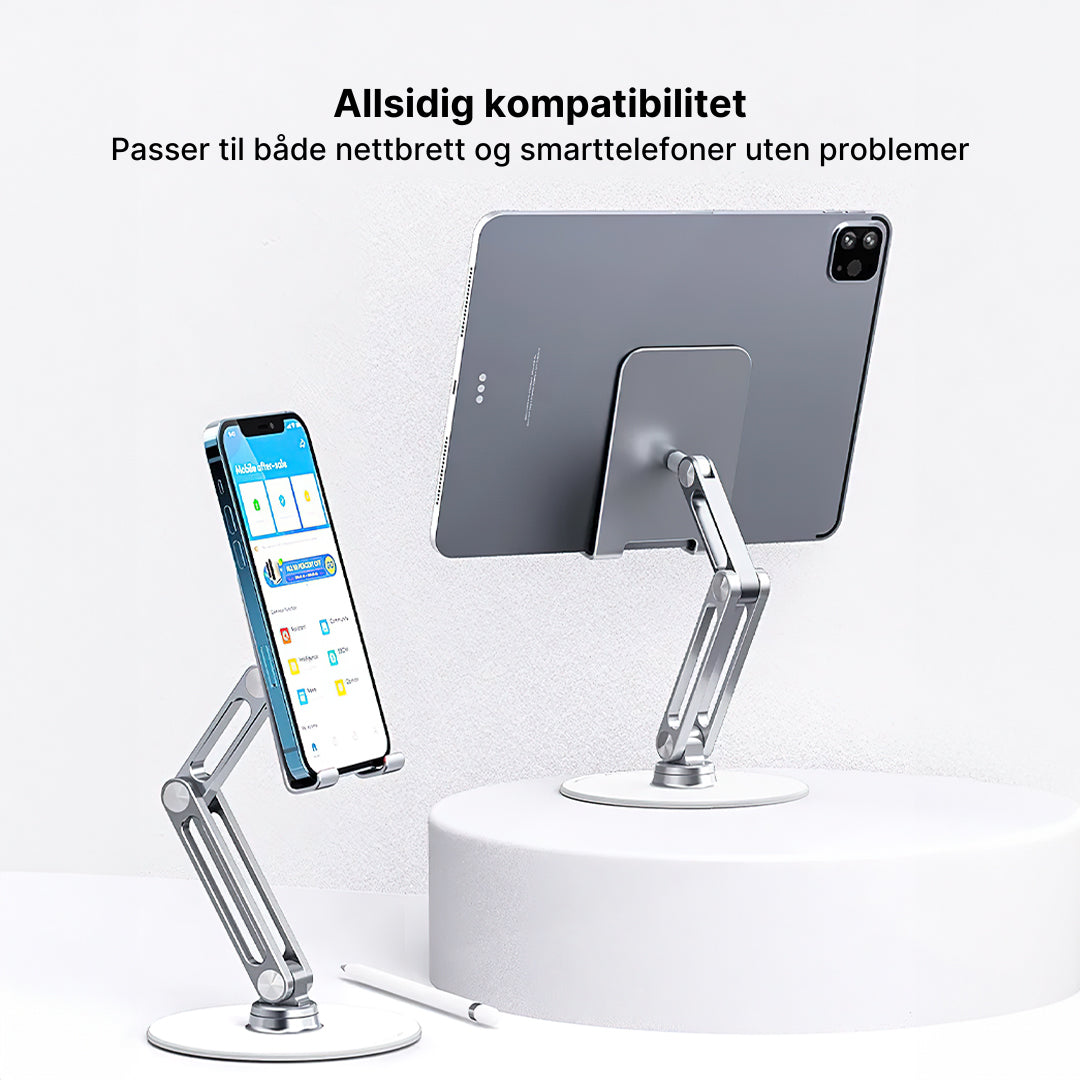 Smarttelefonstativ 360 i aluminium