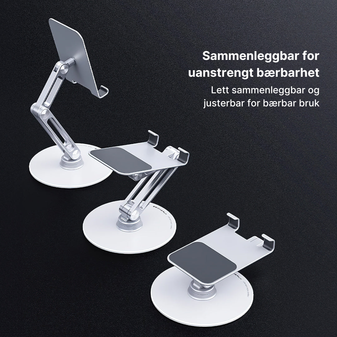 Smarttelefonstativ 360 i aluminium