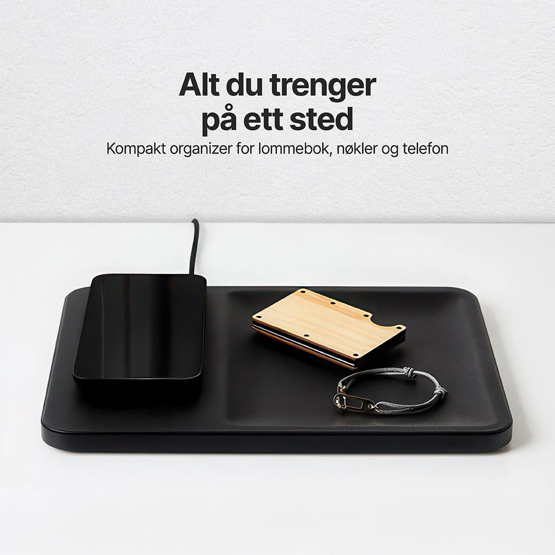 AuraHub Trådløs iPhone-lader og Organizer