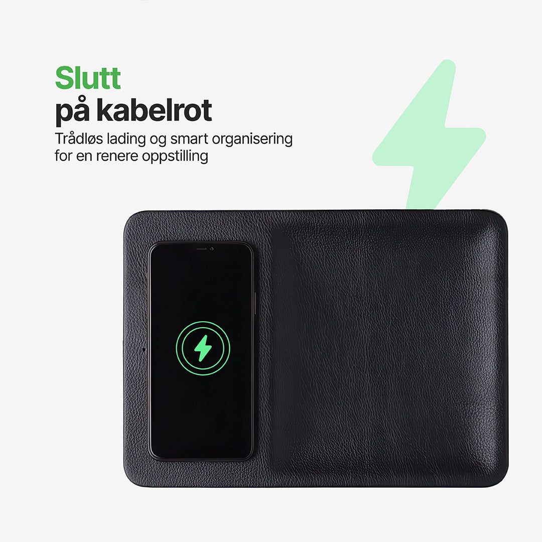 AuraHub Trådløs iPhone-lader og Organizer