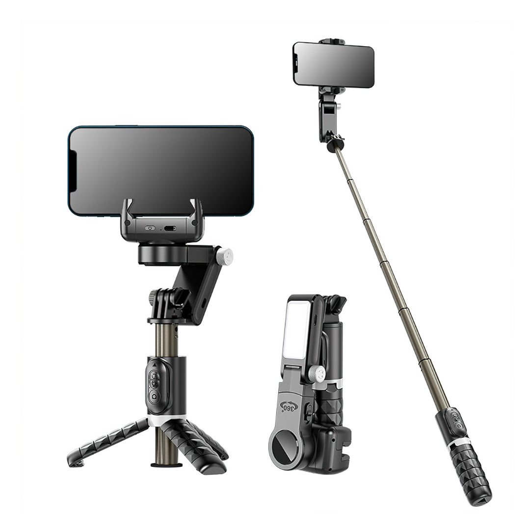 AutoFocus-stativ for kreatører (360, ansiktssporing, selfiestick, lys, trådløs fjernkontroll)