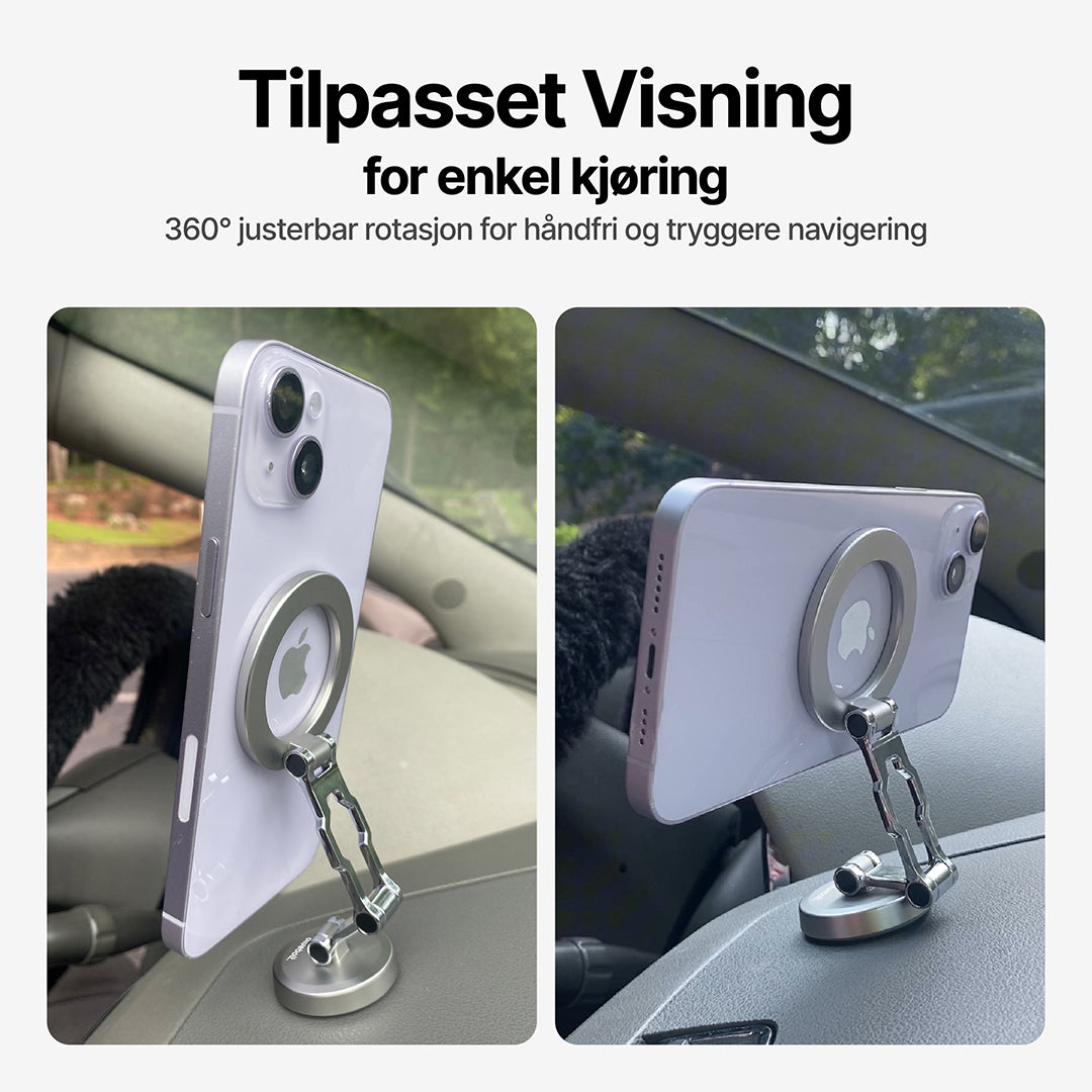 DashGrip magnetisk biltelefonholder med justerbart stativ