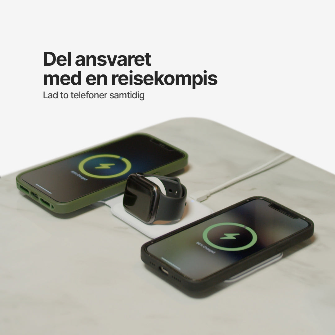 Sammenleggbar 3 i 1 ladestasjon