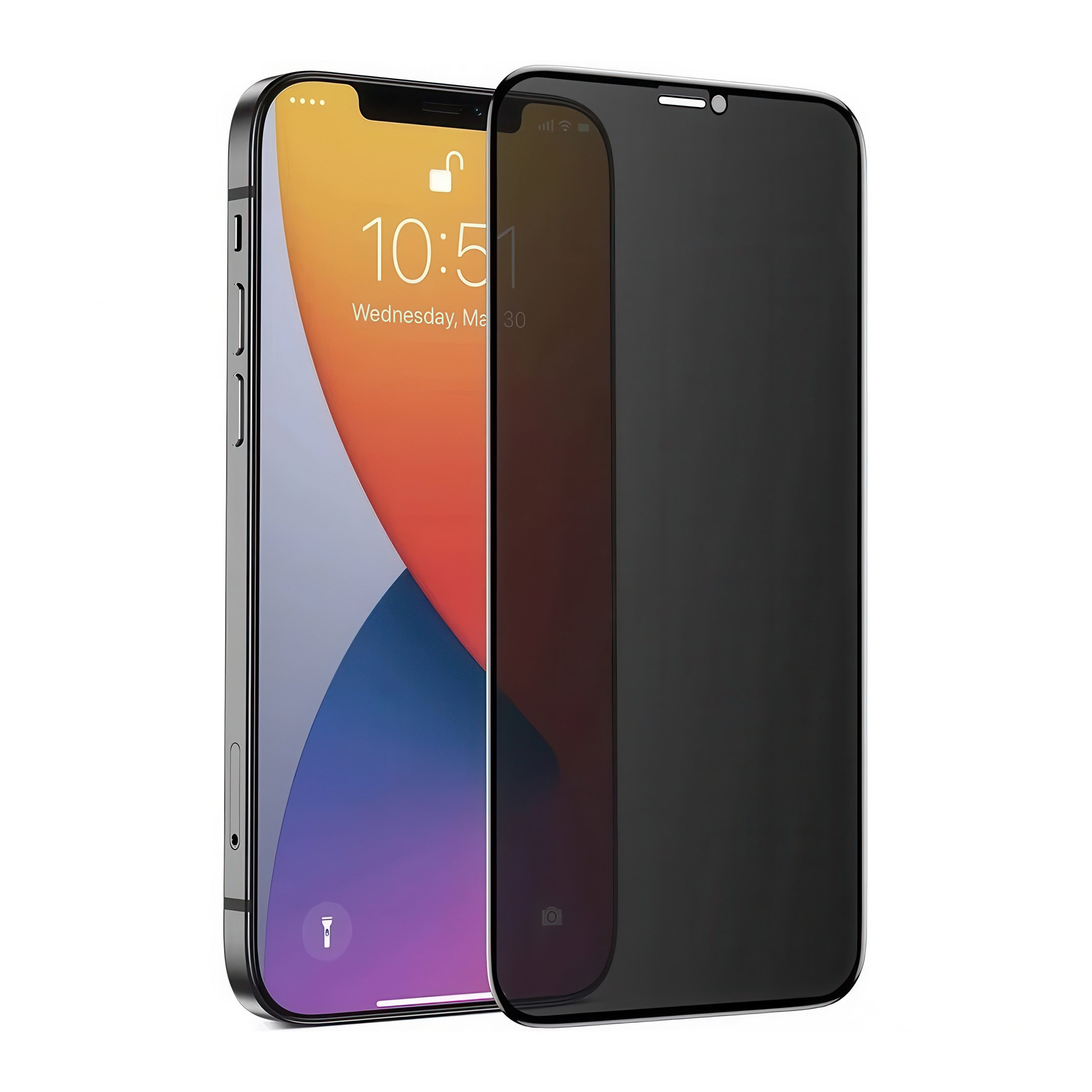 Privacy glass-skjermbeskytter til iPhone
