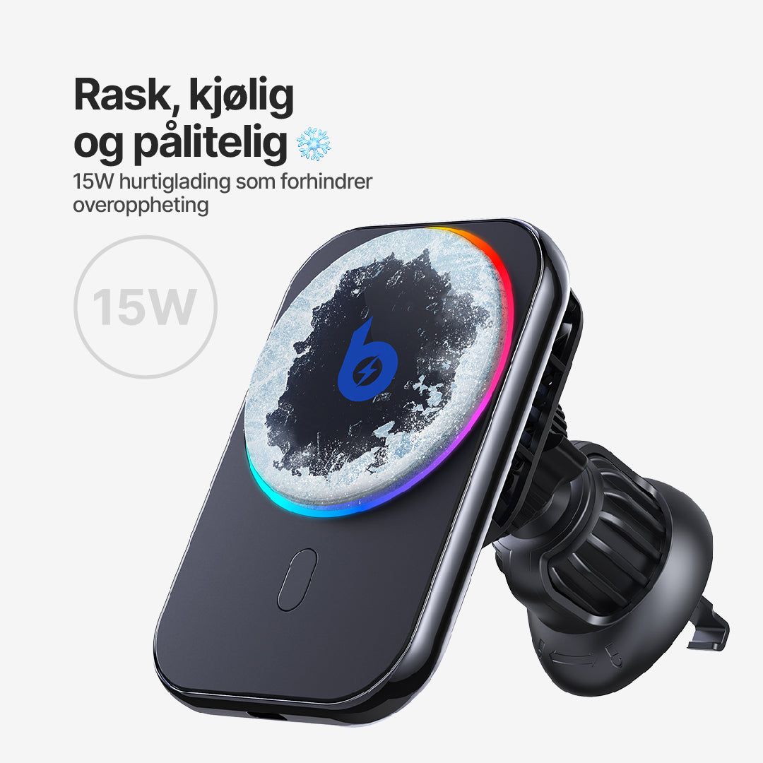 PolarCharge Qi2 trådløs MagSafe-telefonlader