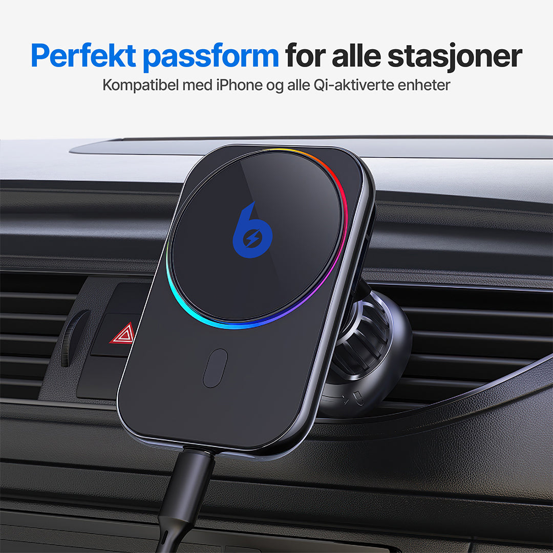 PolarCharge Qi2 trådløs MagSafe-telefonlader