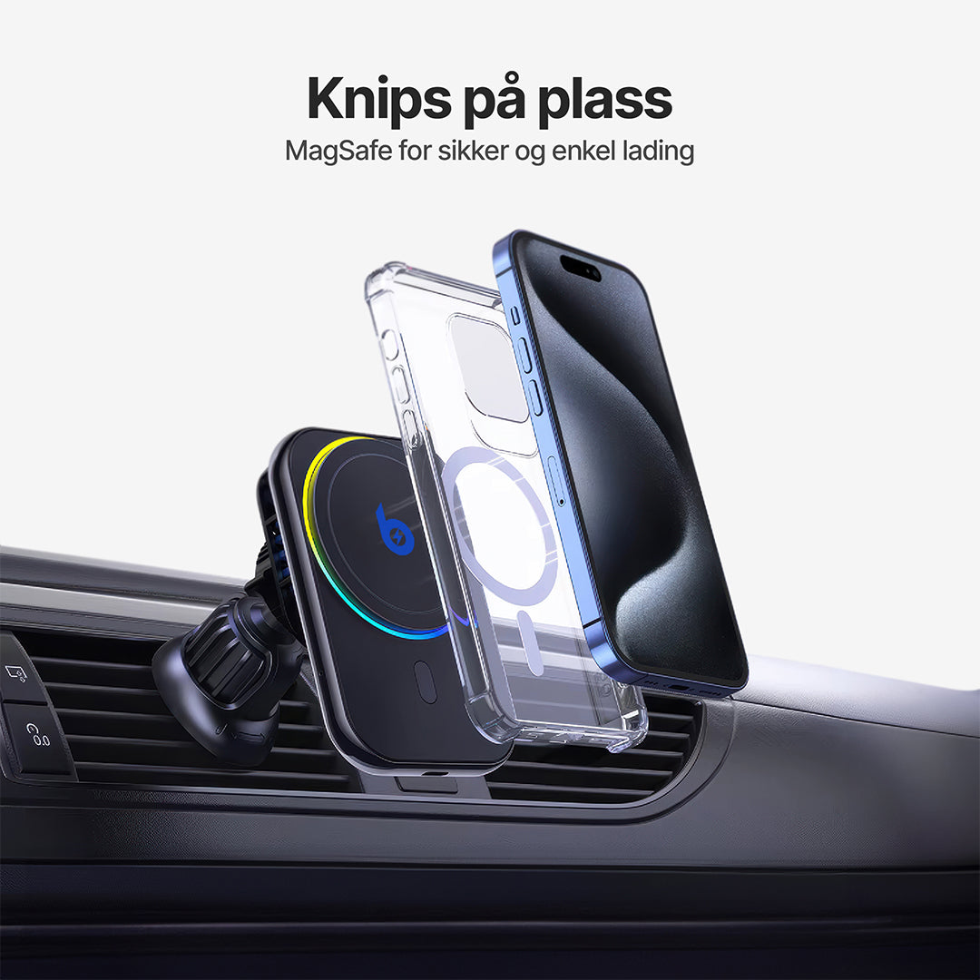 PolarCharge Qi2 trådløs MagSafe-telefonlader