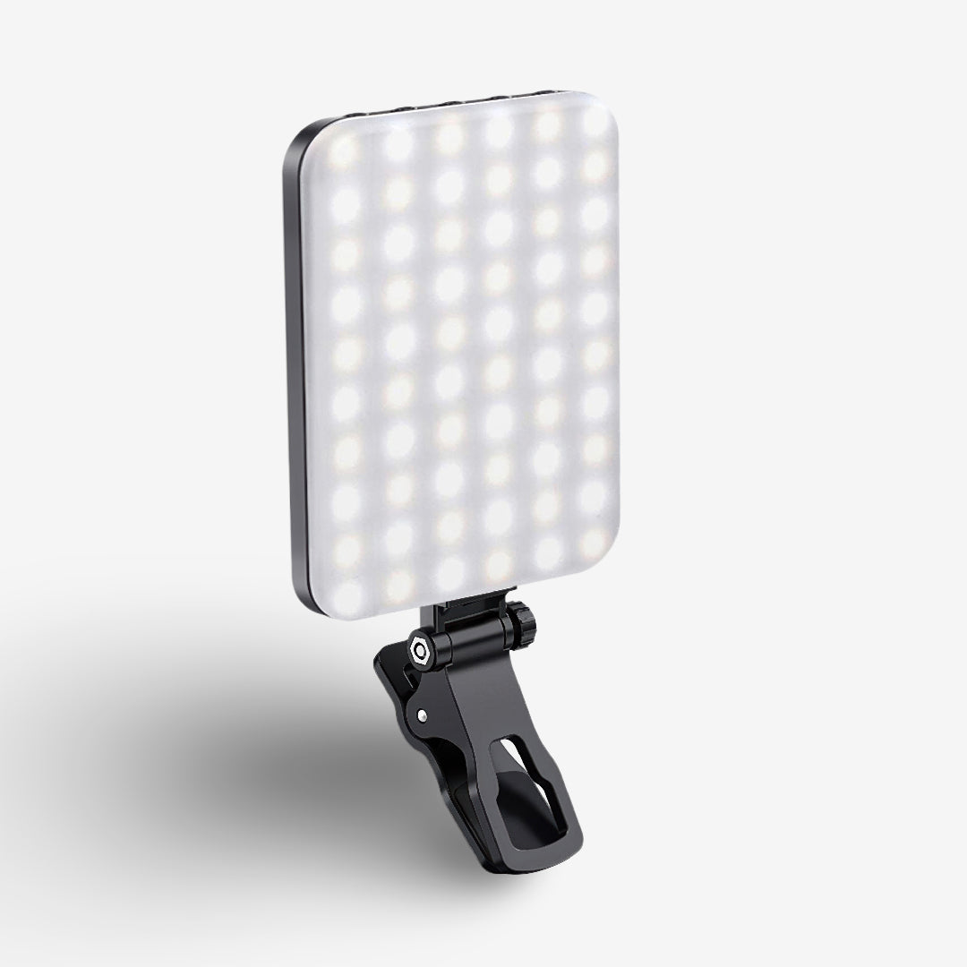 Bærbart selfie-lys med 7 moduser for lysstyrke