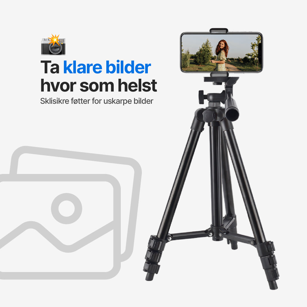 QuickSnap-stativ for kamera og smarttelefon
