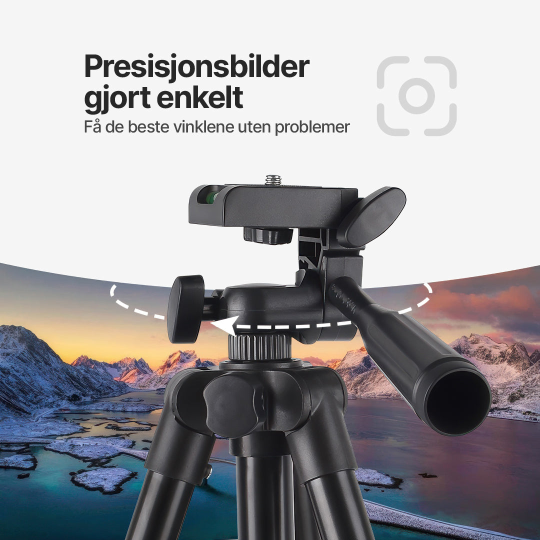 QuickSnap-stativ for kamera og smarttelefon