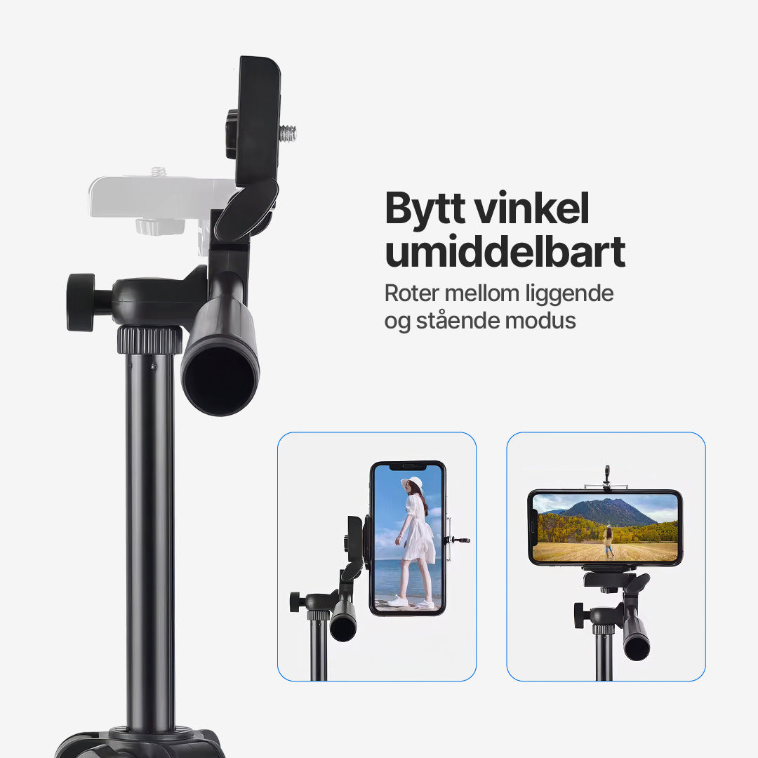 QuickSnap-stativ for kamera og smarttelefon