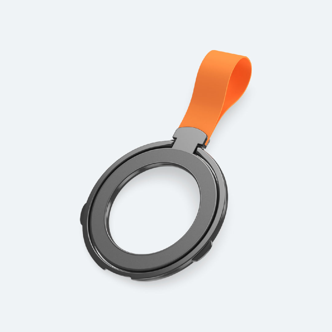 Roterbar magnetisk telefonholder med sammenleggbar ring