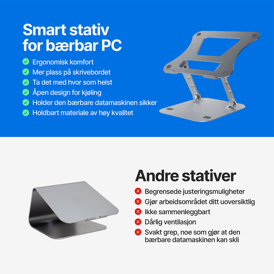 Smart stativ for bærbar PC