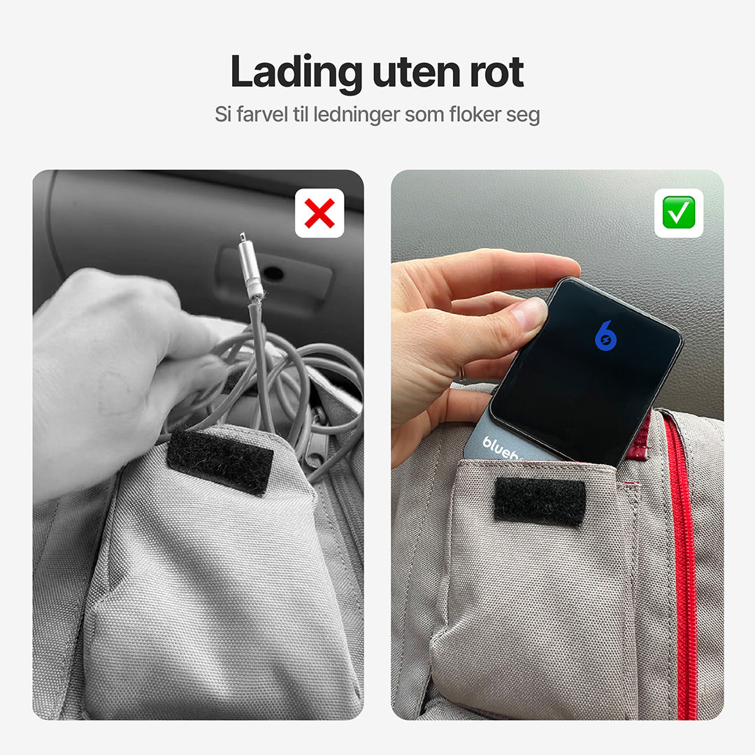 Ultratynn strømbank med 20 W magnetisk trådløs lading