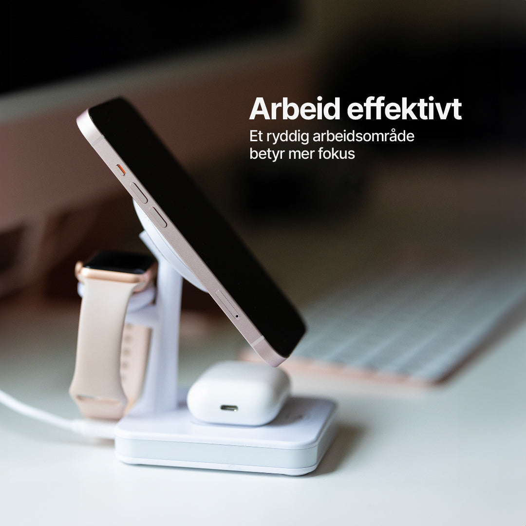 Ultra 4 i 1 MagSafe ladestasjon