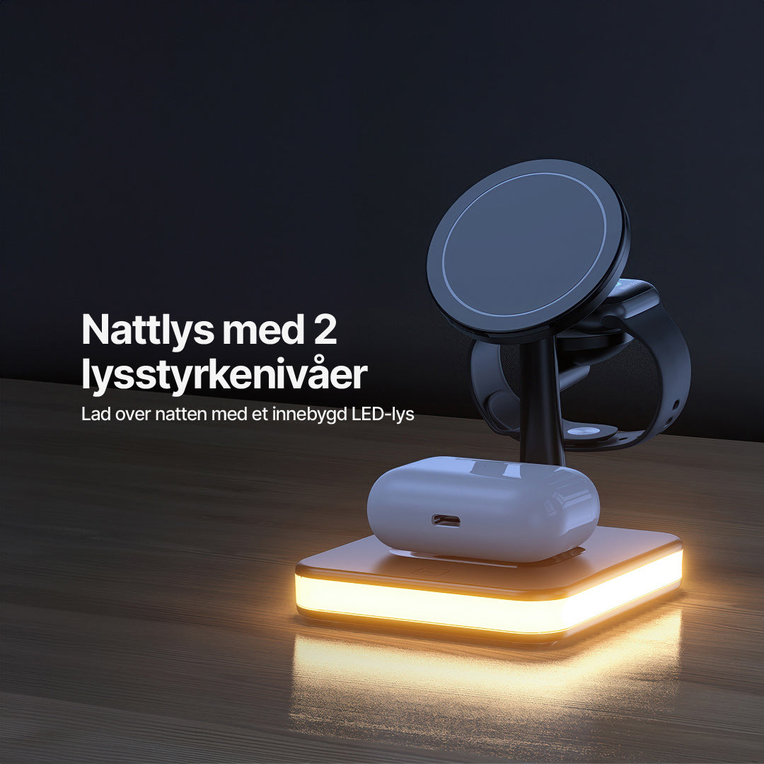 Ultra 4 i 1 MagSafe ladestasjon