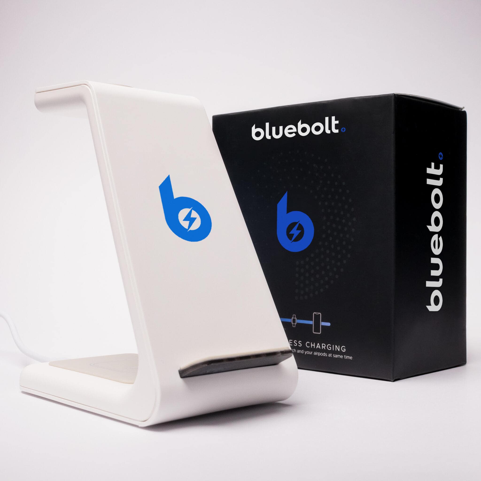 3 i 1 trådløs ladestasjon, Apple, Samsung, Watch, AirPods