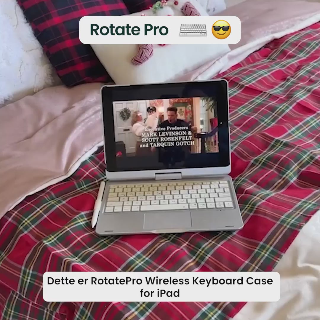 Rotate Pro trådløst tastaturetui for iPad