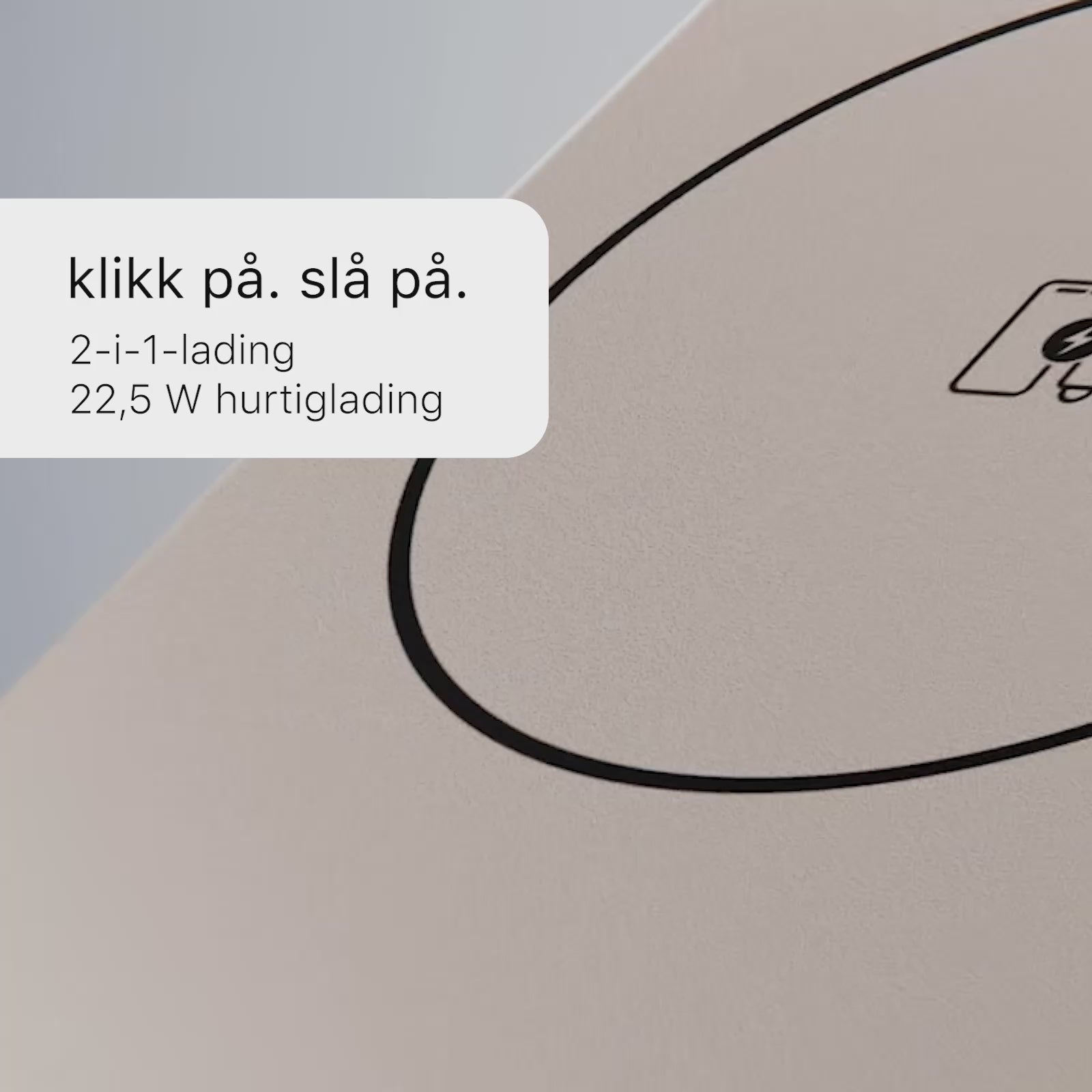 22,5 W ultraslank Q2-powerbank med display