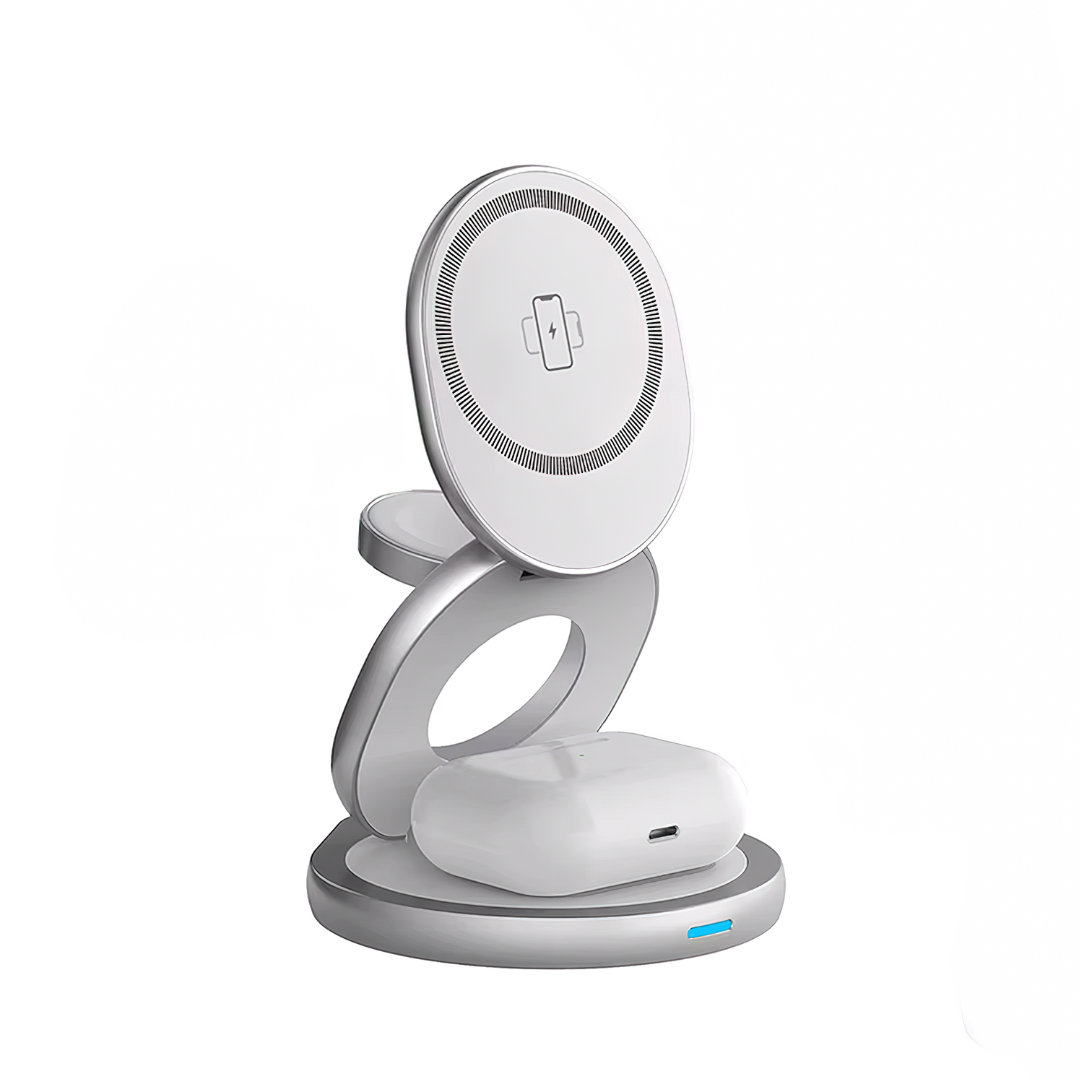 FlexCharge 3-i-1 magnetisk trådløs lader